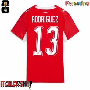 Svizzera Ricardo Rodriguez #13 Prima Maglia Femmina Mondiali 2026 Manica Corta